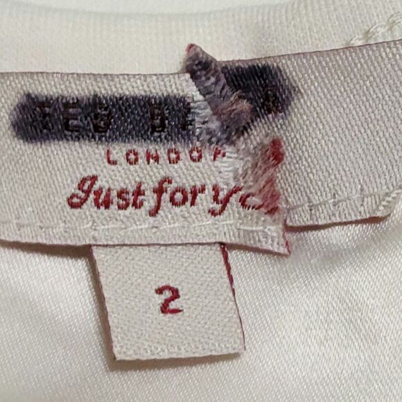 Ted Baker Chira Stone Embellished Sheath Dress Mini Ivory Sleeveless Ted 2/US 6 - Picture 7 of 11